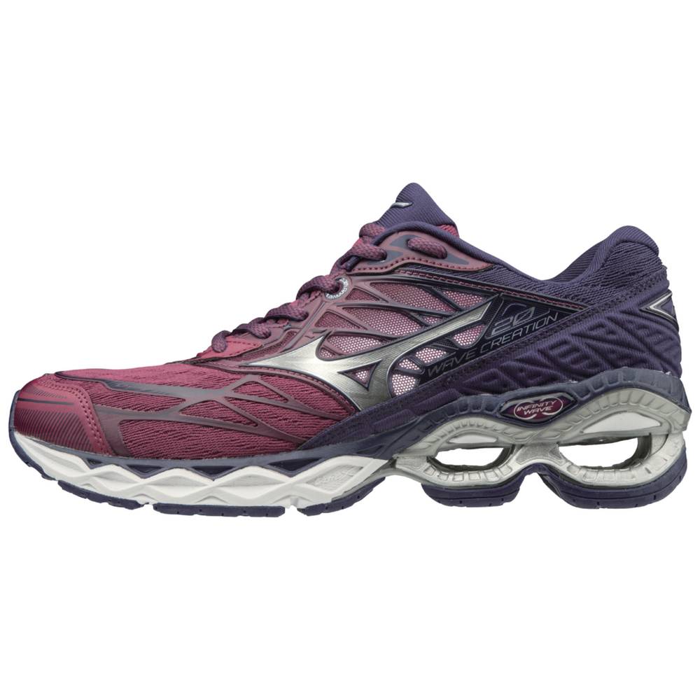 Tenis Para Correr Mizuno Wave Creation 20 Para Mujer Morados/Plateados 9864325-RO